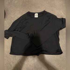 Women's Black Long Sleeve Top Gymshark Small